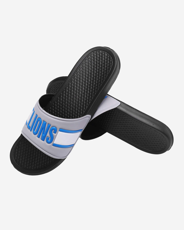 Detroit Lions Raised Wordmark Slide FOCO - FOCO.com