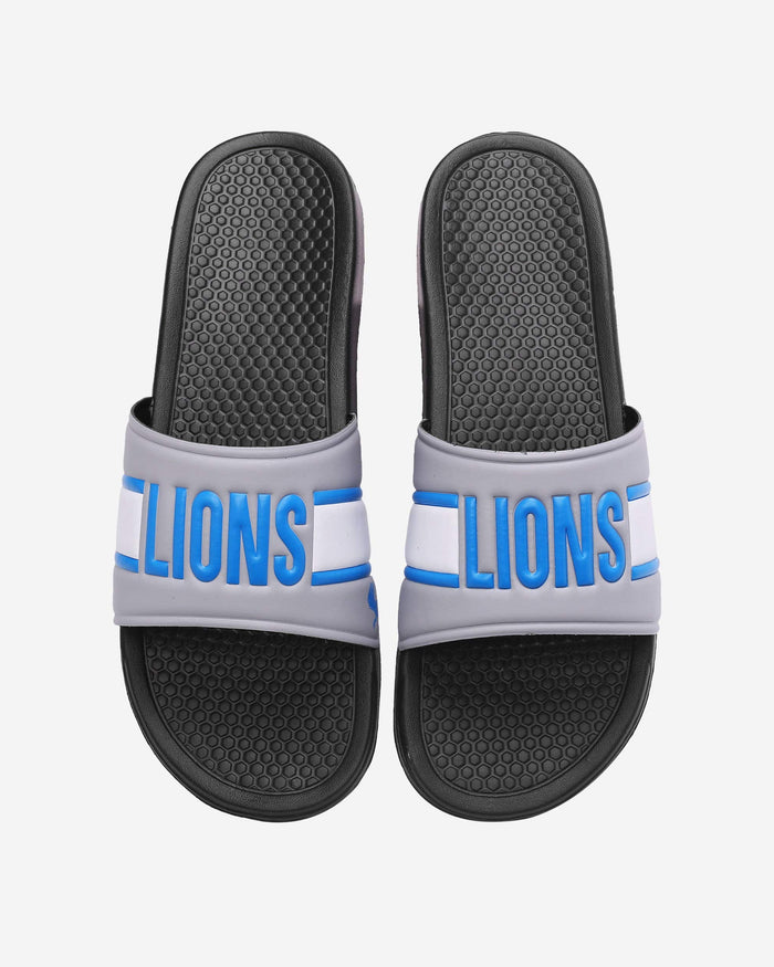 Detroit Lions Raised Wordmark Slide FOCO S - FOCO.com