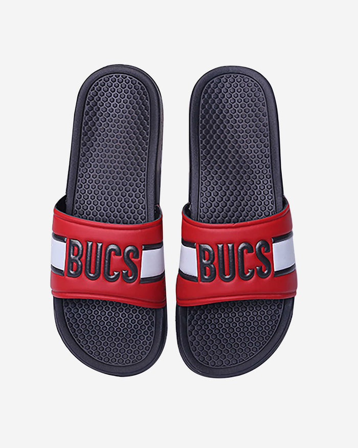 Tampa Bay Buccaneers Raised Wordmark Slide FOCO S - FOCO.com