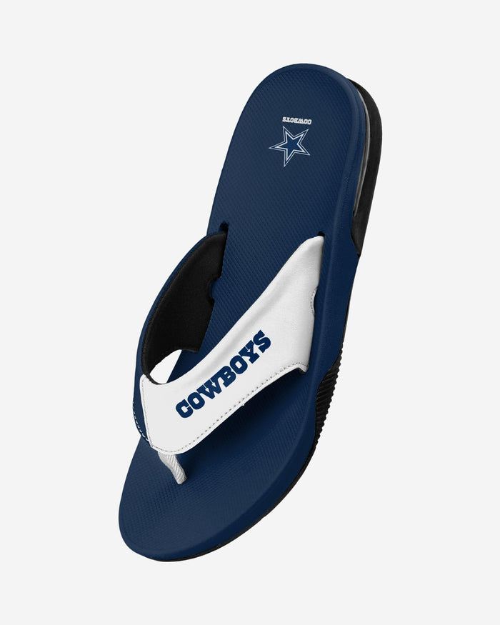 Dallas Cowboys Team Color Contour Flip Flop FOCO - FOCO.com