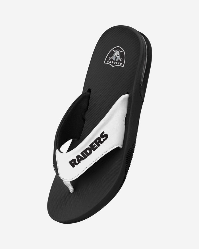 Las Vegas Raiders Team Color Contour Flip Flop FOCO - FOCO.com