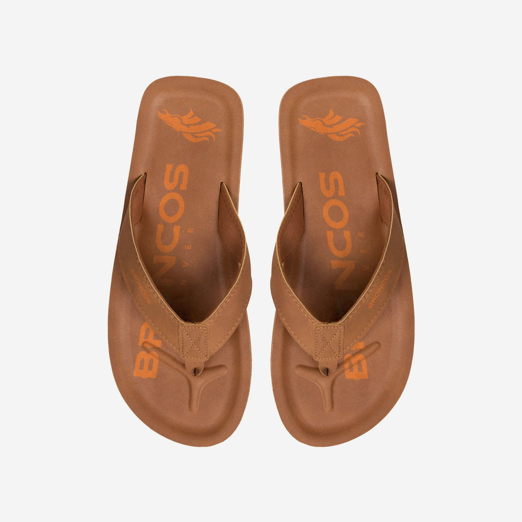 Denver Broncos Color Pop Contour Flip Flop FOCO S - FOCO.com
