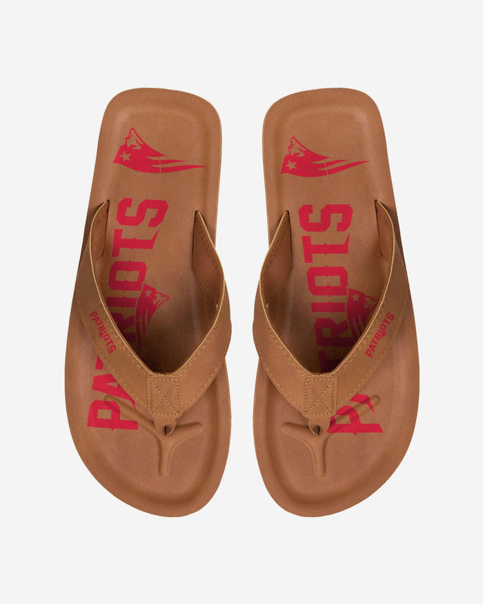 New England Patriots Color Pop Contour Flip Flop FOCO S - FOCO.com