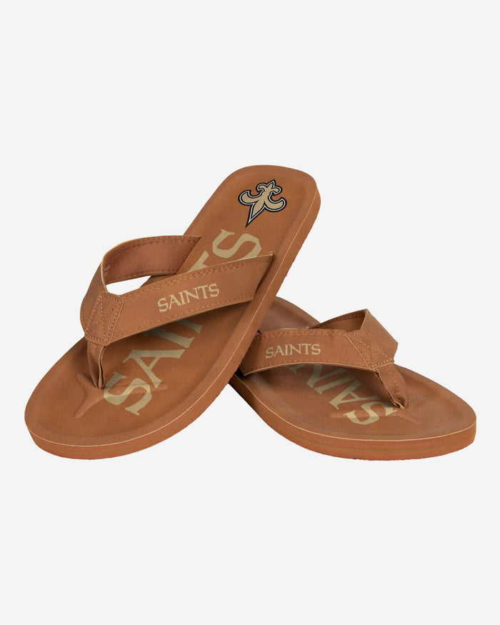 New Orleans Saints Color Pop Contour Flip Flop FOCO - FOCO.com