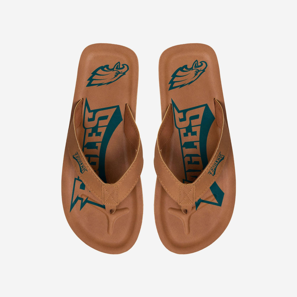Philadelphia Eagles Color Pop Contour Flip Flop FOCO S - FOCO.com
