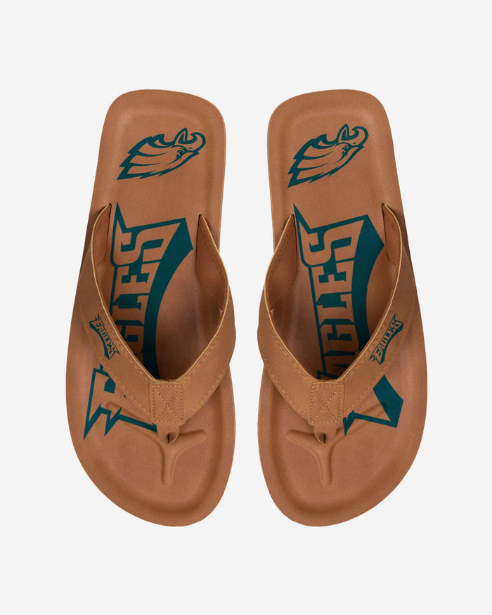 Philadelphia Eagles Color Pop Contour Flip Flop FOCO S - FOCO.com