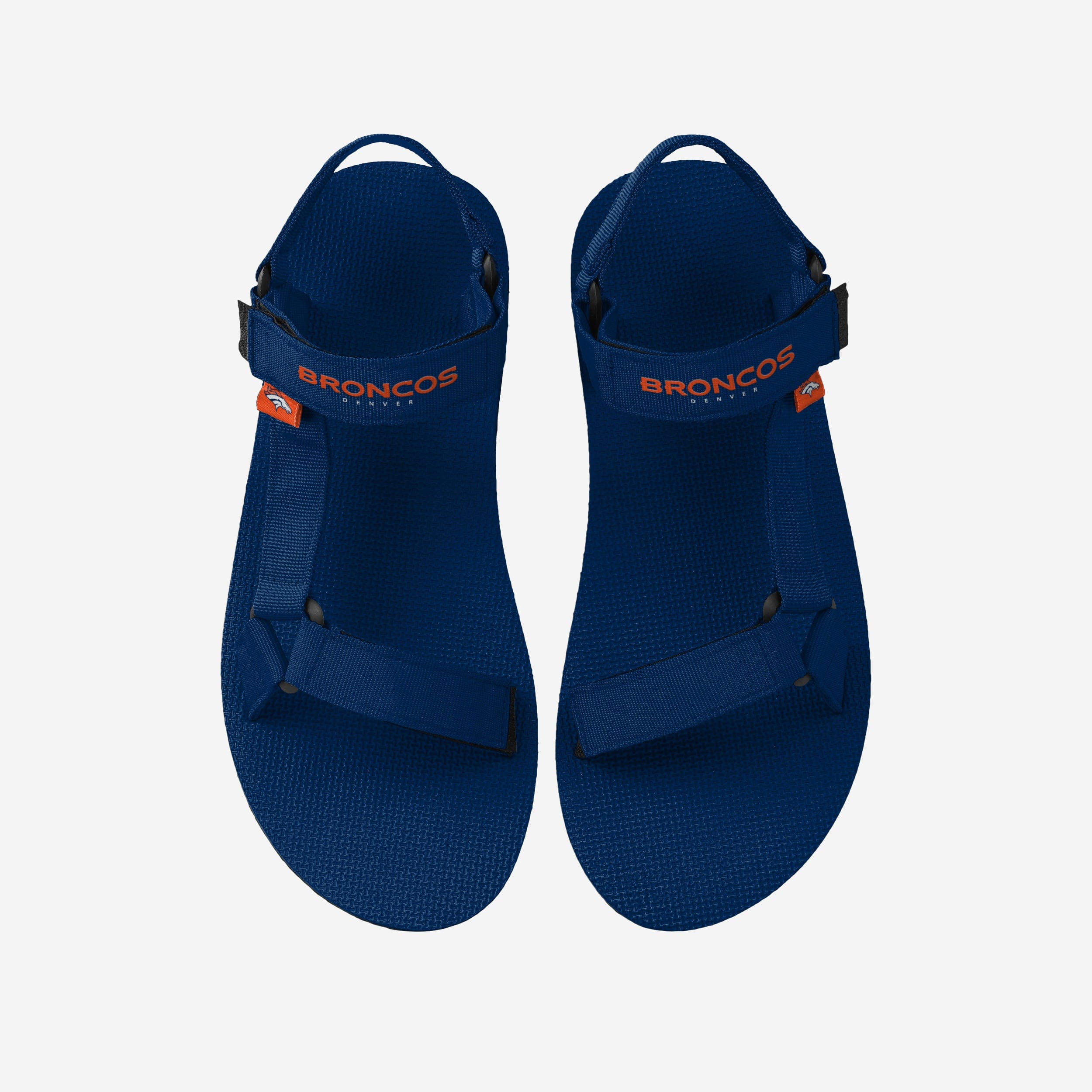Denver Broncos Mens Solid Strap Sandal FOCO display picture 1
