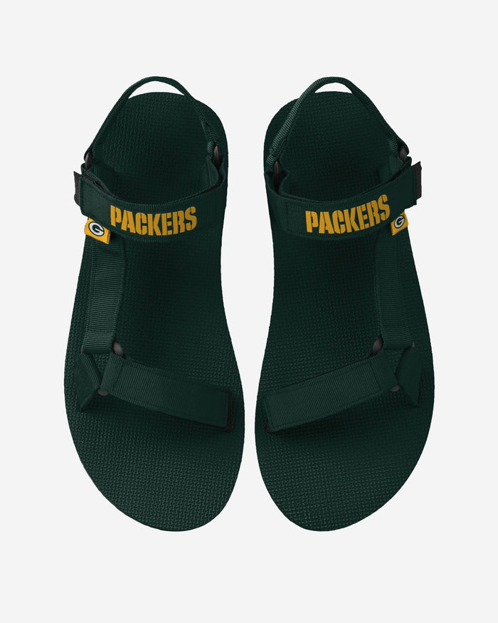Green Bay Packers Mens Solid Strap Sandal FOCO S - FOCO.com