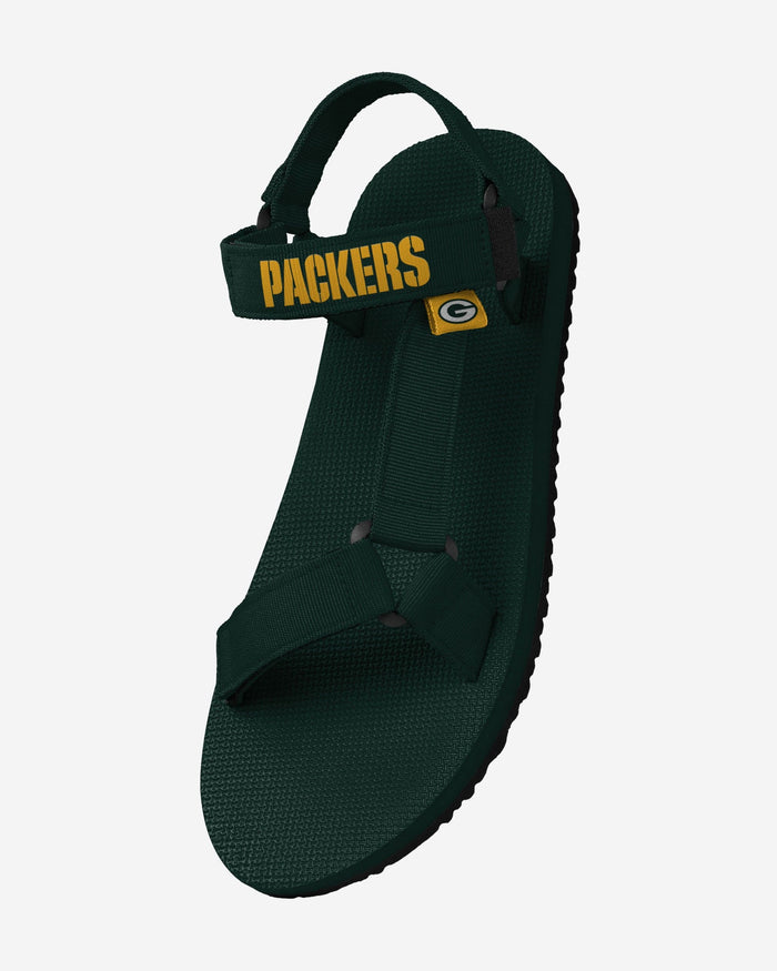 Green Bay Packers Mens Solid Strap Sandal FOCO - FOCO.com