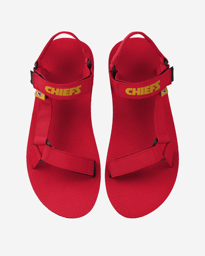 Kansas City Chiefs Mens Solid Strap Sandal FOCO S - FOCO.com