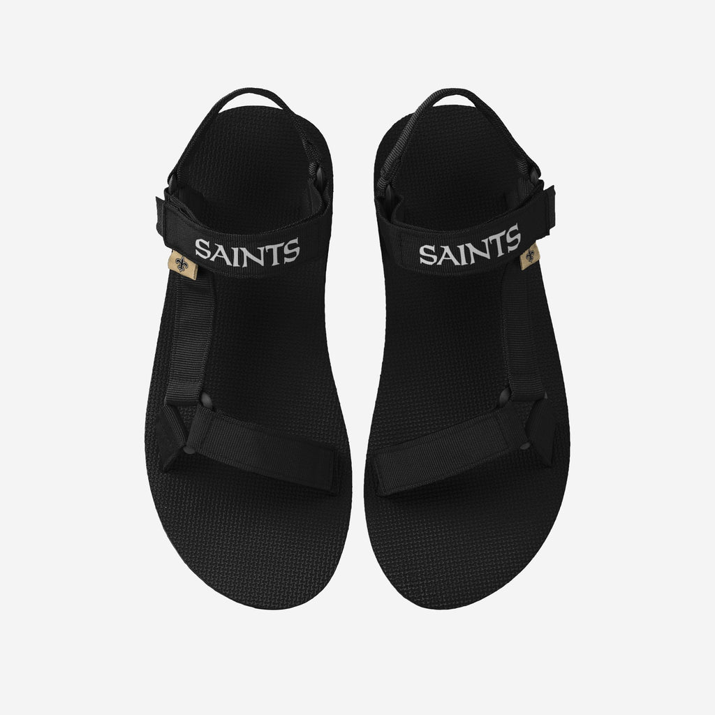 New Orleans Saints Mens Solid Strap Sandal FOCO S - FOCO.com