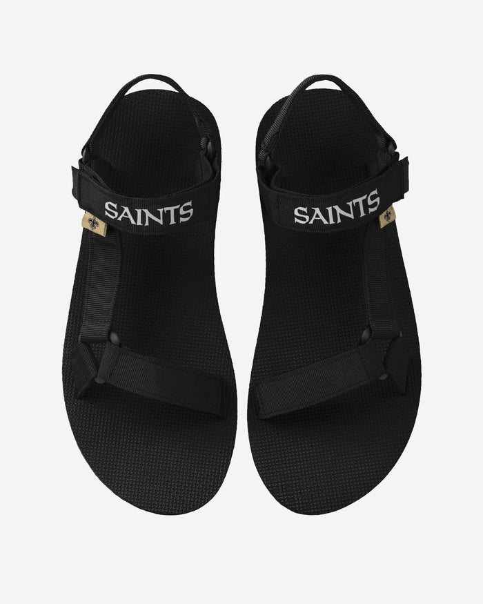 New Orleans Saints Mens Solid Strap Sandal FOCO S - FOCO.com