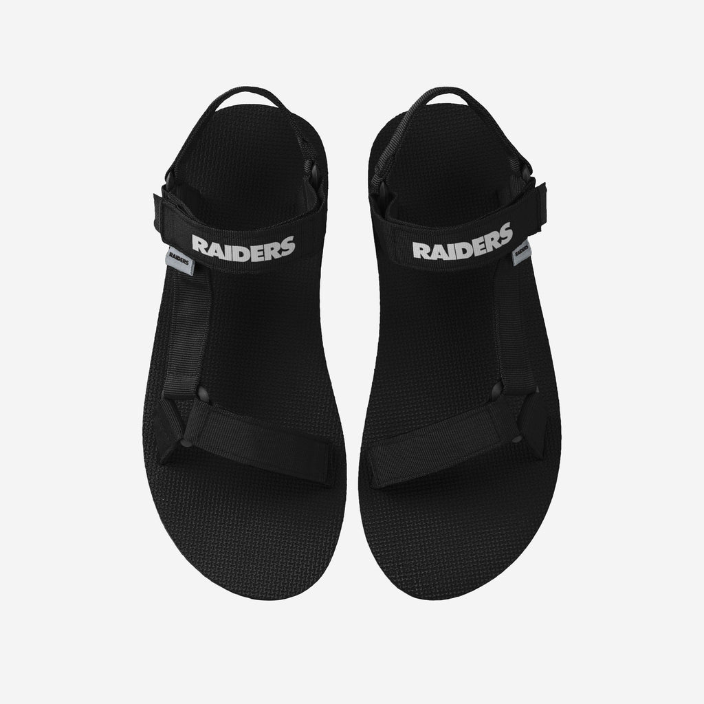 Las Vegas Raiders Mens Solid Strap Sandal FOCO S - FOCO.com