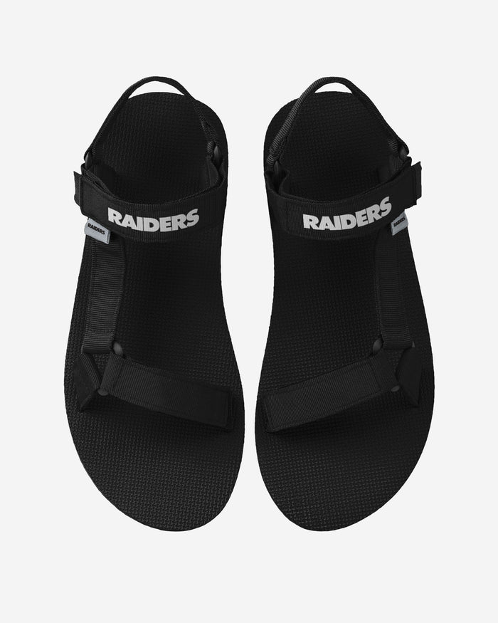 Las Vegas Raiders Mens Solid Strap Sandal FOCO S - FOCO.com