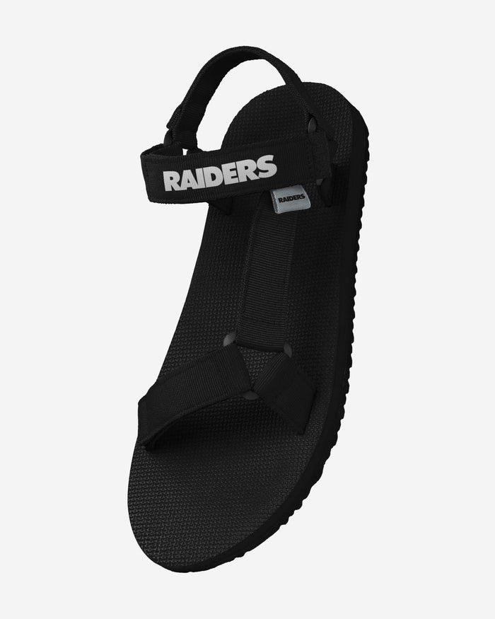 Las Vegas Raiders Mens Solid Strap Sandal FOCO - FOCO.com