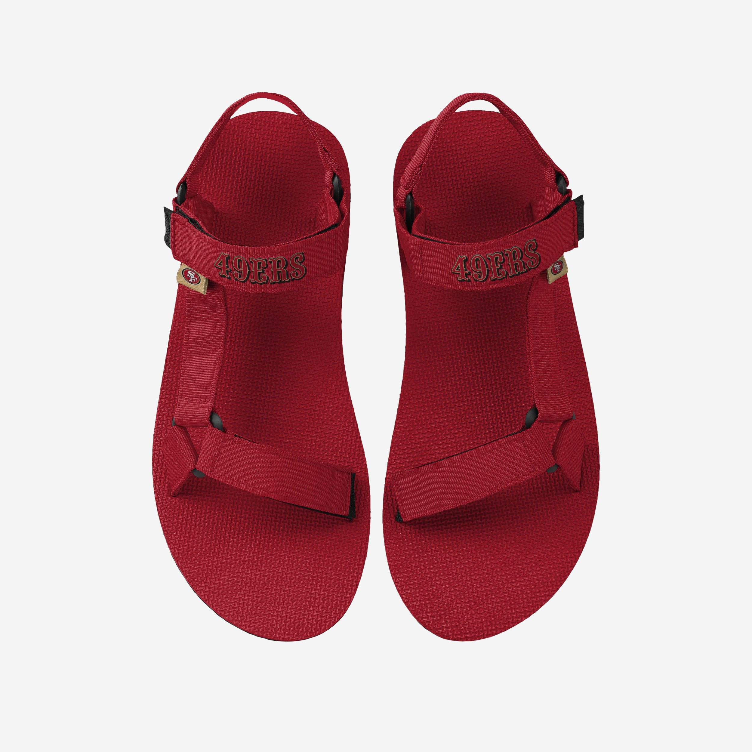 San Francisco 49ers Mens Solid Strap Sandal FOCO