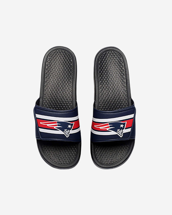 New England Patriots Stripe Legacy Sport Slide FOCO S - FOCO.com