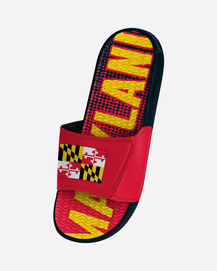 Maryland Flag Gradient Wordmark Gel Slide FOCO - FOCO.com