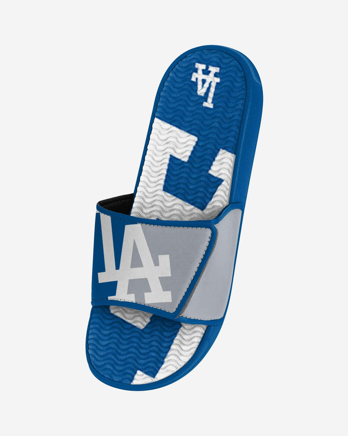 Los Angeles Dodgers Colorblock Big Logo Gel Slide FOCO - FOCO.com