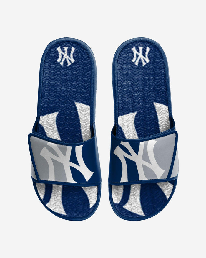 New York Yankees Colorblock Big Logo Gel Slide FOCO S - FOCO.com