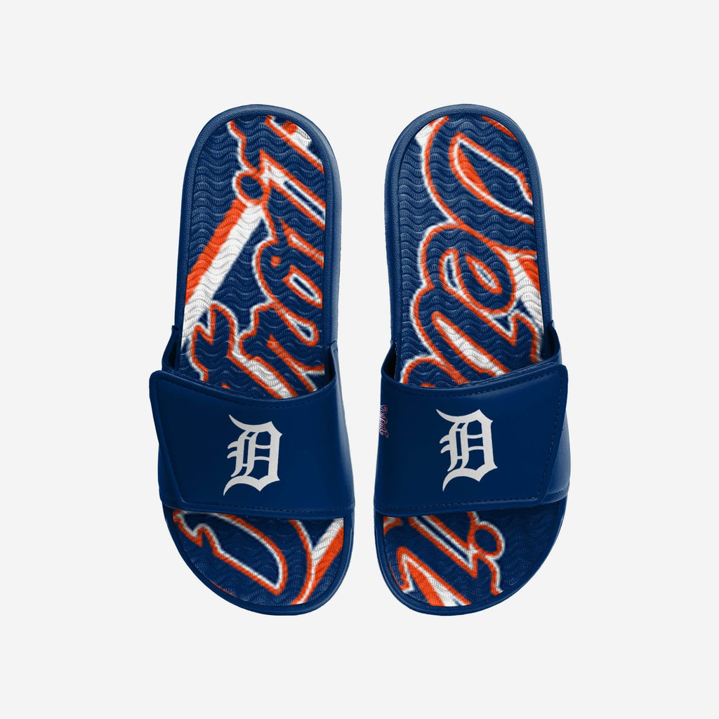 Detroit Tigers Bold Wordmark Gel Slide FOCO S - FOCO.com