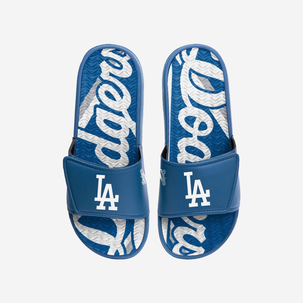 Los Angeles Dodgers Bold Wordmark Gel Slide FOCO S - FOCO.com