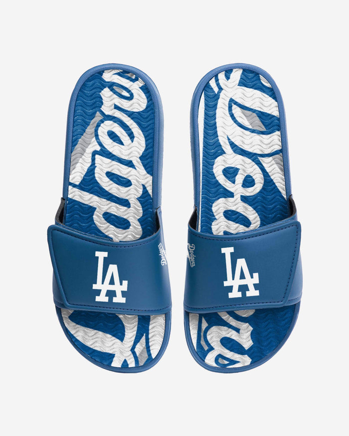 Los Angeles Dodgers Bold Wordmark Gel Slide FOCO S - FOCO.com