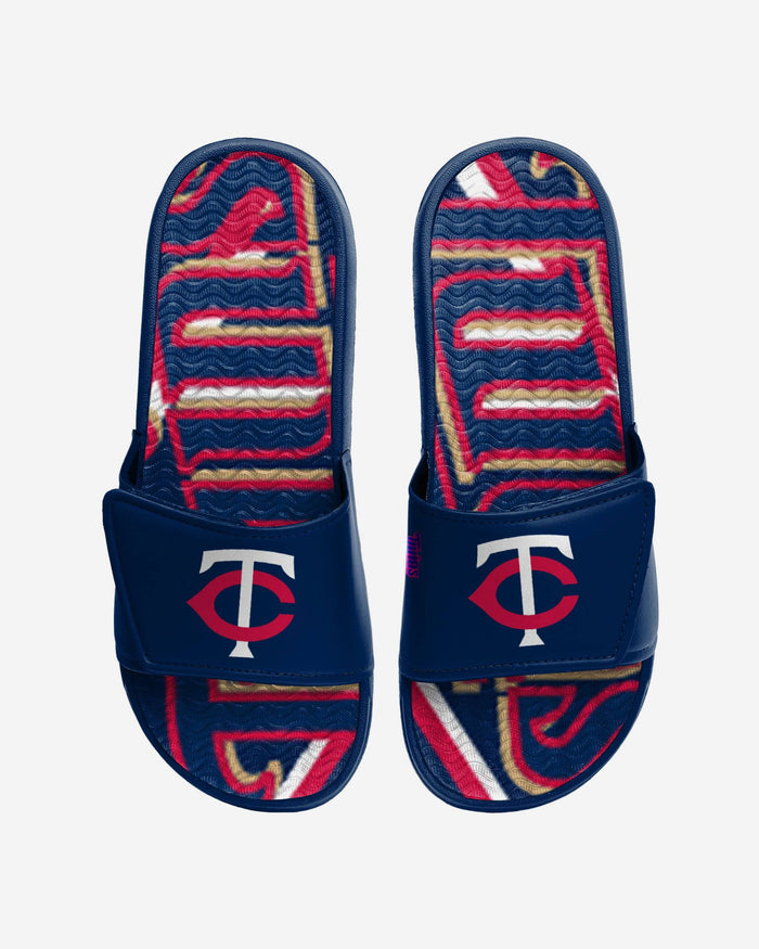 Minnesota Twins Bold Wordmark Gel Slide FOCO S - FOCO.com