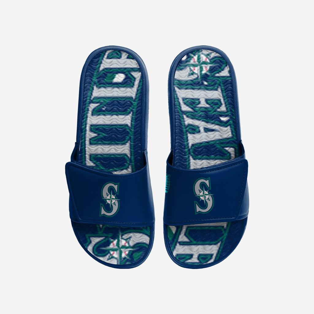 Seattle Mariners Bold Wordmark Gel Slide FOCO S - FOCO.com