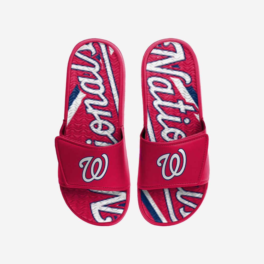 Washington Nationals Bold Wordmark Gel Slide FOCO S - FOCO.com