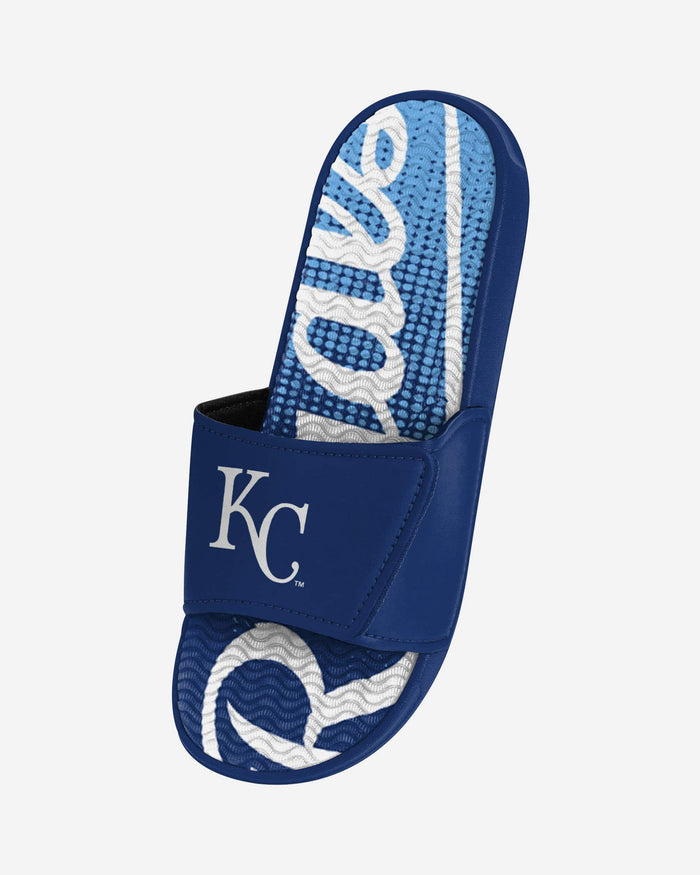 Kansas City Royals Gradient Wordmark Gel Slide FOCO - FOCO.com