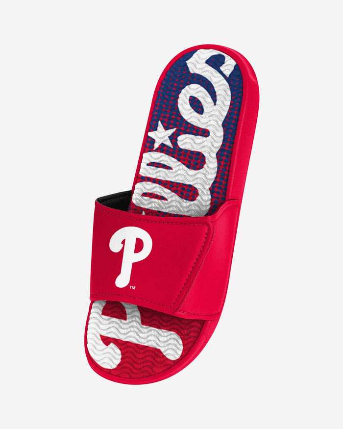 Philadelphia Phillies Gradient Wordmark Gel Slide FOCO - FOCO.com