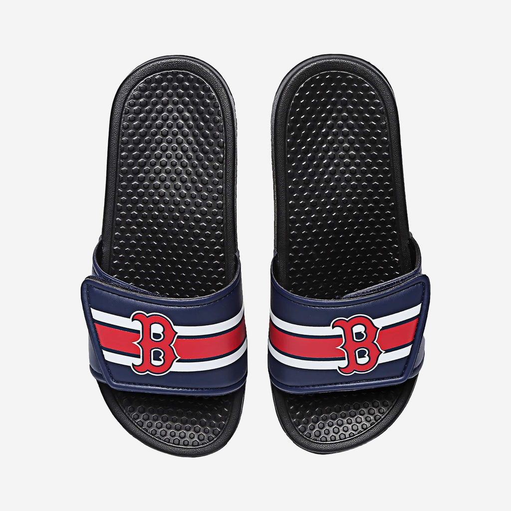 Boston Red Sox Stripe Legacy Sport Slide FOCO S - FOCO.com