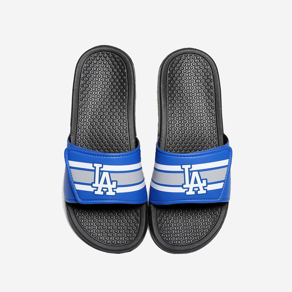 Los Angeles Dodgers Stripe Legacy Sport Slide FOCO S - FOCO.com