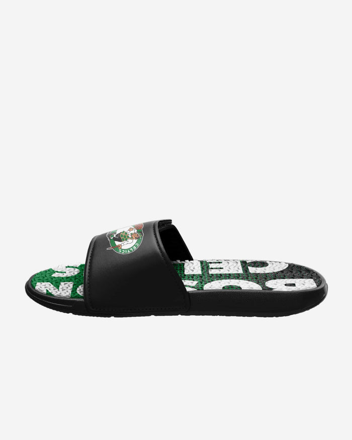 Boston Celtics Gradient Wordmark Gel Slide FOCO - FOCO.com