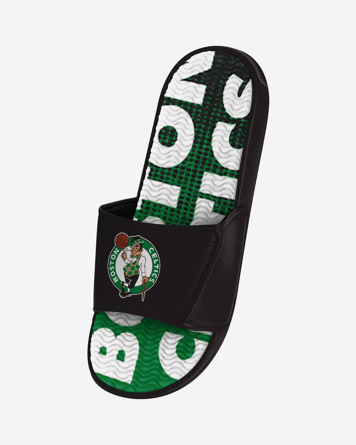 Boston Celtics Gradient Wordmark Gel Slide FOCO - FOCO.com