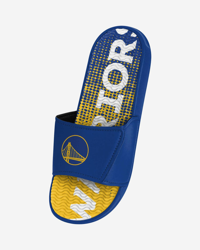 Golden State Warriors Gradient Wordmark Gel Slide
