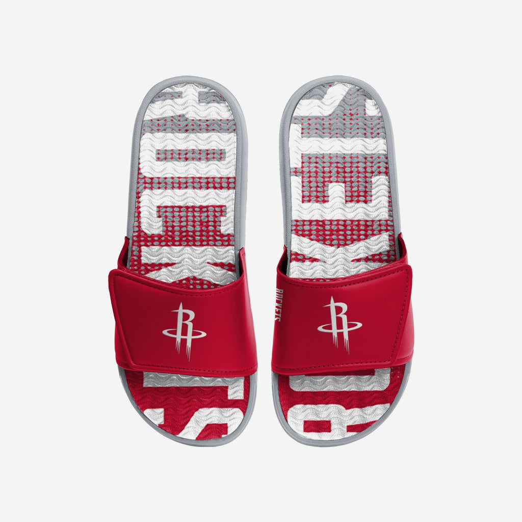 Houston Rockets Gradient Wordmark Gel Slide FOCO