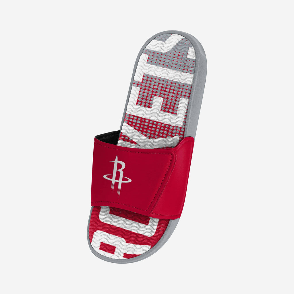 Houston Rockets Gradient Wordmark Gel Slide FOCO