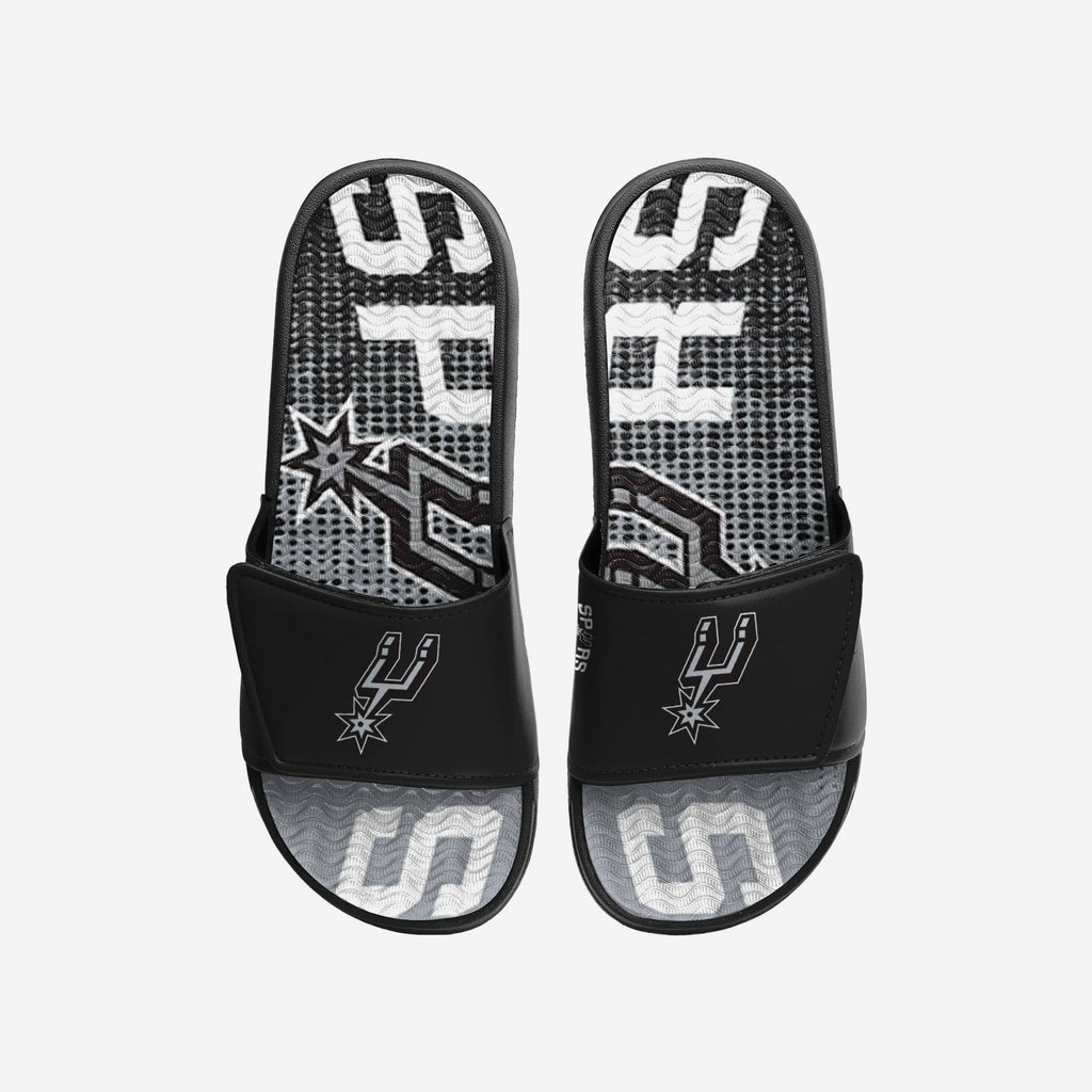 San Antonio Spurs Gradient Wordmark Gel Slide FOCO S - FOCO.com