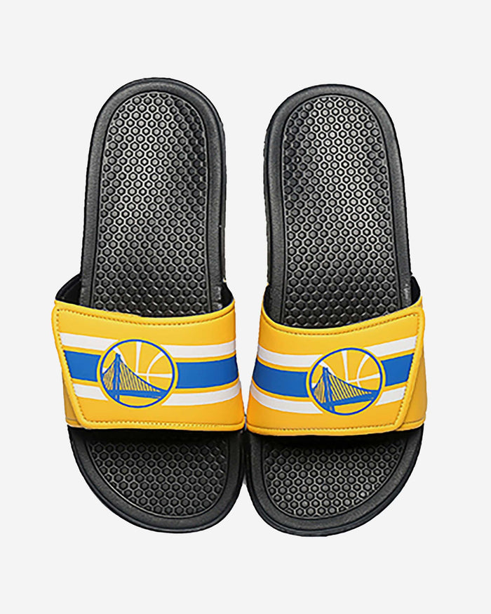 Golden State Warriors Stripe Legacy Sport Slide FOCO S - FOCO.com