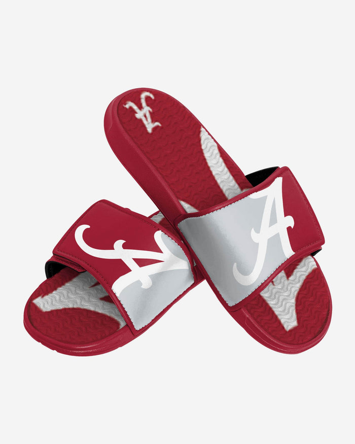 Alabama Crimson Tide Colorblock Big Logo Gel Slide FOCO - FOCO.com