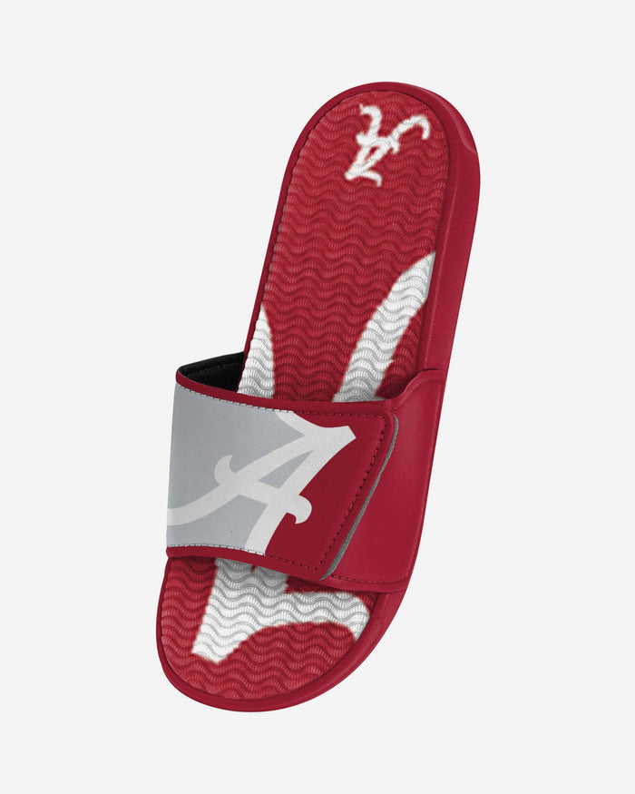 Alabama Crimson Tide Colorblock Big Logo Gel Slide FOCO - FOCO.com