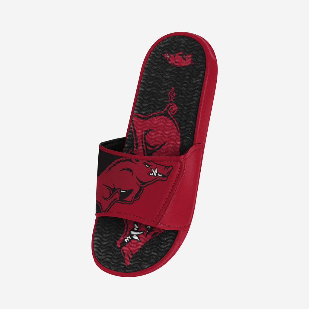 Arkansas Razorbacks Colorblock Big Logo Gel Slide FOCO