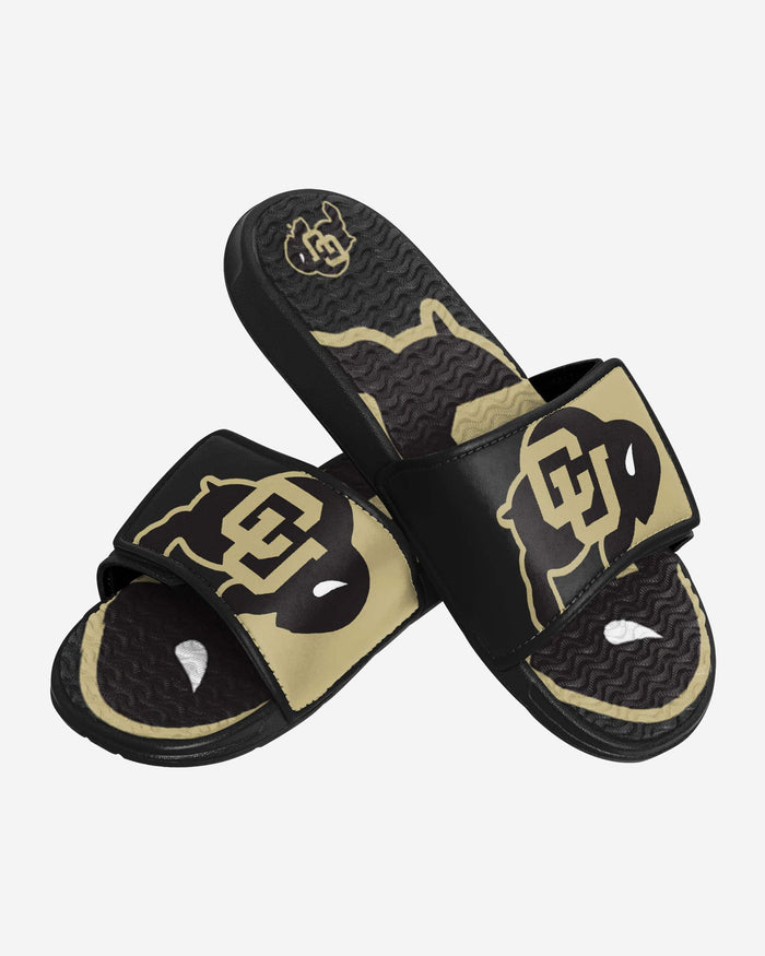 Colorado Buffaloes Colorblock Big Logo Gel Slide FOCO - FOCO.com