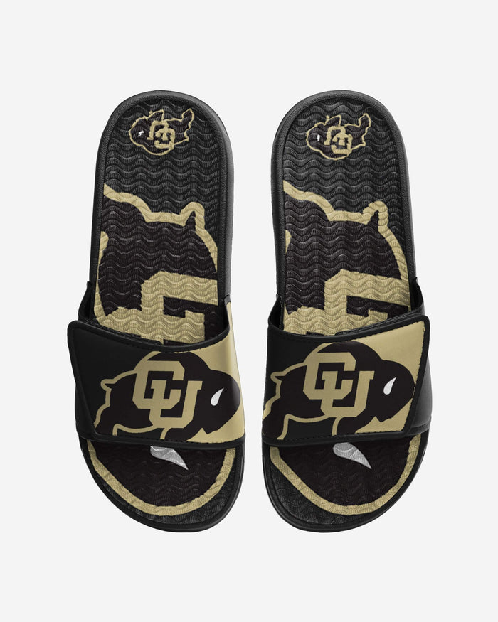 Colorado Buffaloes Colorblock Big Logo Gel Slide FOCO S - FOCO.com