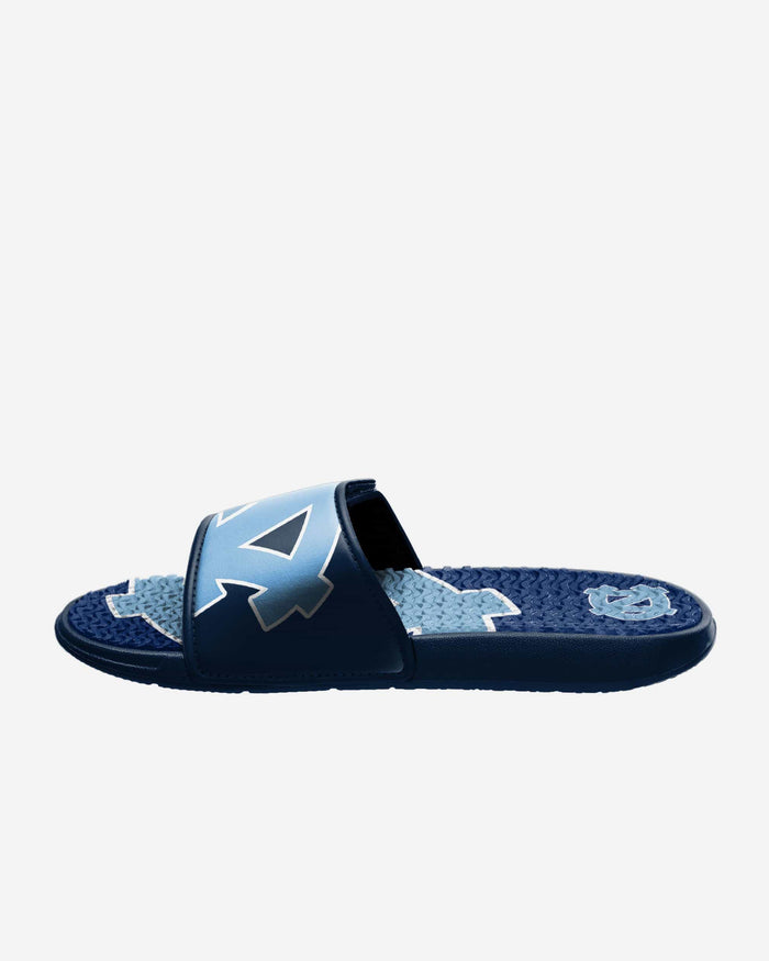 North Carolina Tar Heels Colorblock Big Logo Gel Slide FOCO - FOCO.com