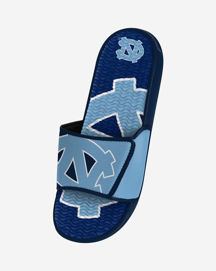 North Carolina Tar Heels Colorblock Big Logo Gel Slide FOCO - FOCO.com