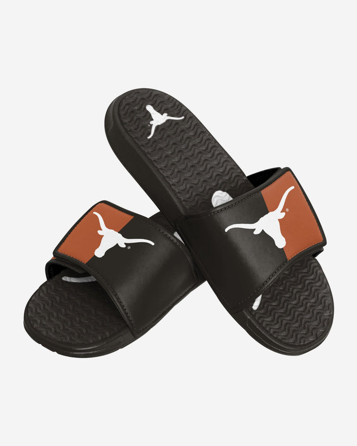 Texas Longhorns Colorblock Big Logo Gel Slide FOCO - FOCO.com