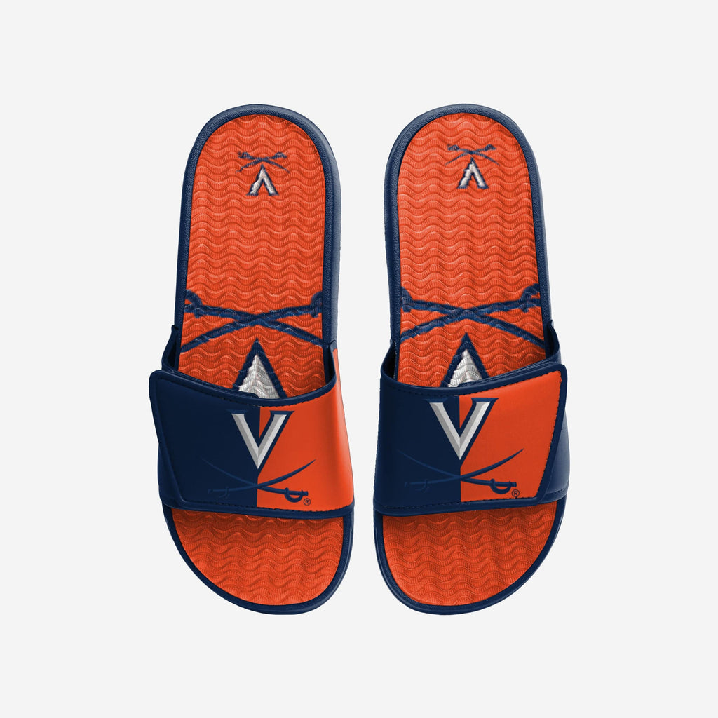 Virginia Cavaliers Colorblock Big Logo Gel Slide FOCO S - FOCO.com